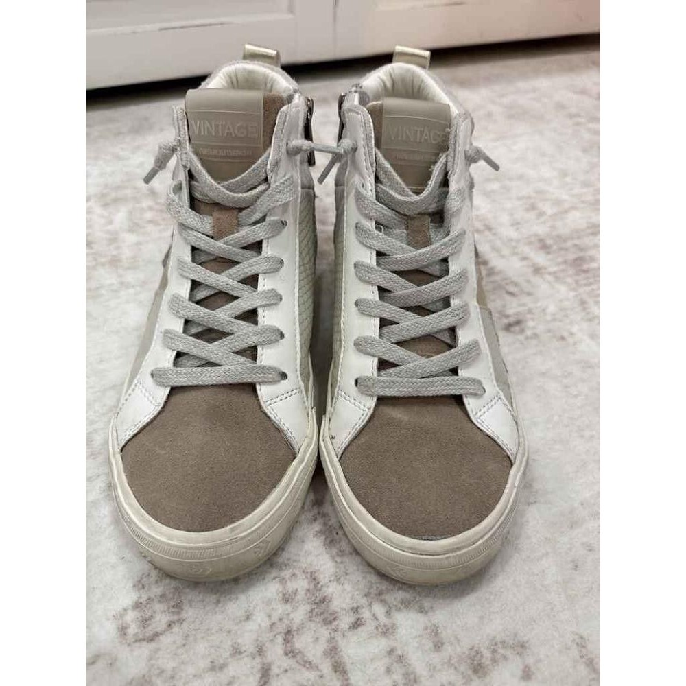 Vintage Havana Axel High Top Sneakers Blush Taupe Multi Suede Women's Size 7.5